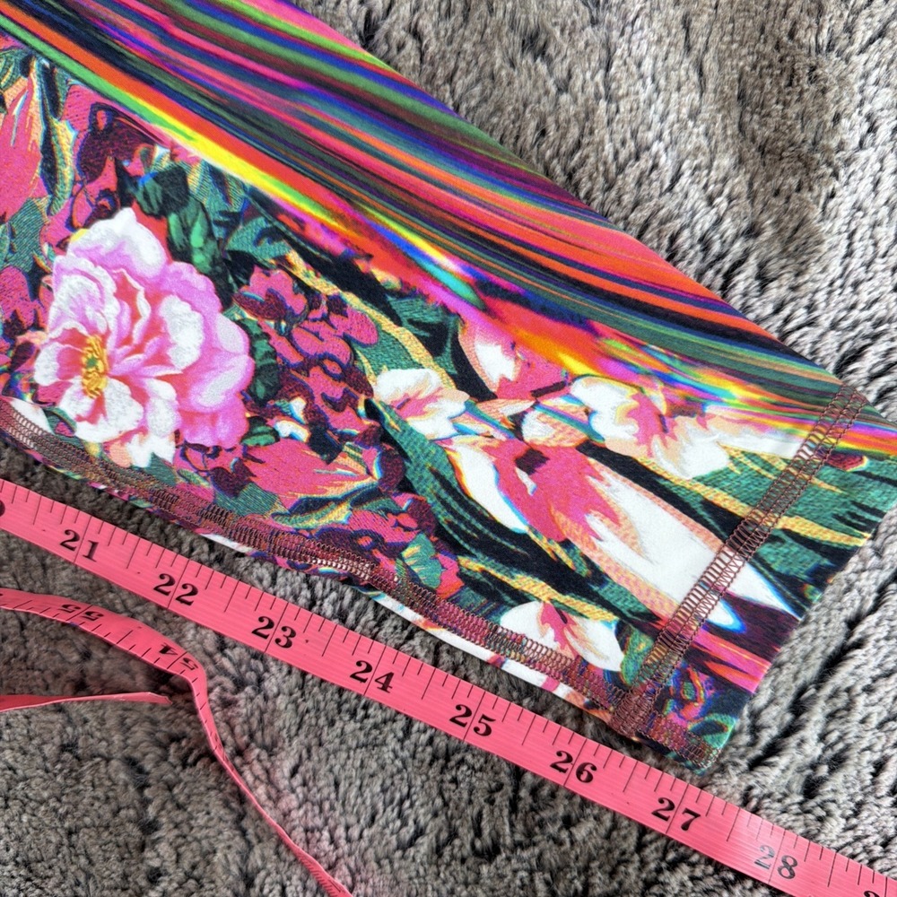 Lululemon Wunder Under Leggings Womens 6 Floral Spectrum Rainbow HR 27" HTF - Picture 8 of 10
